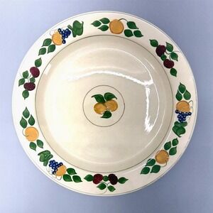 VTG Adams Royal Ivory Titian Ware Fruit 1346B Serving Plate 12.5" Hand Painted